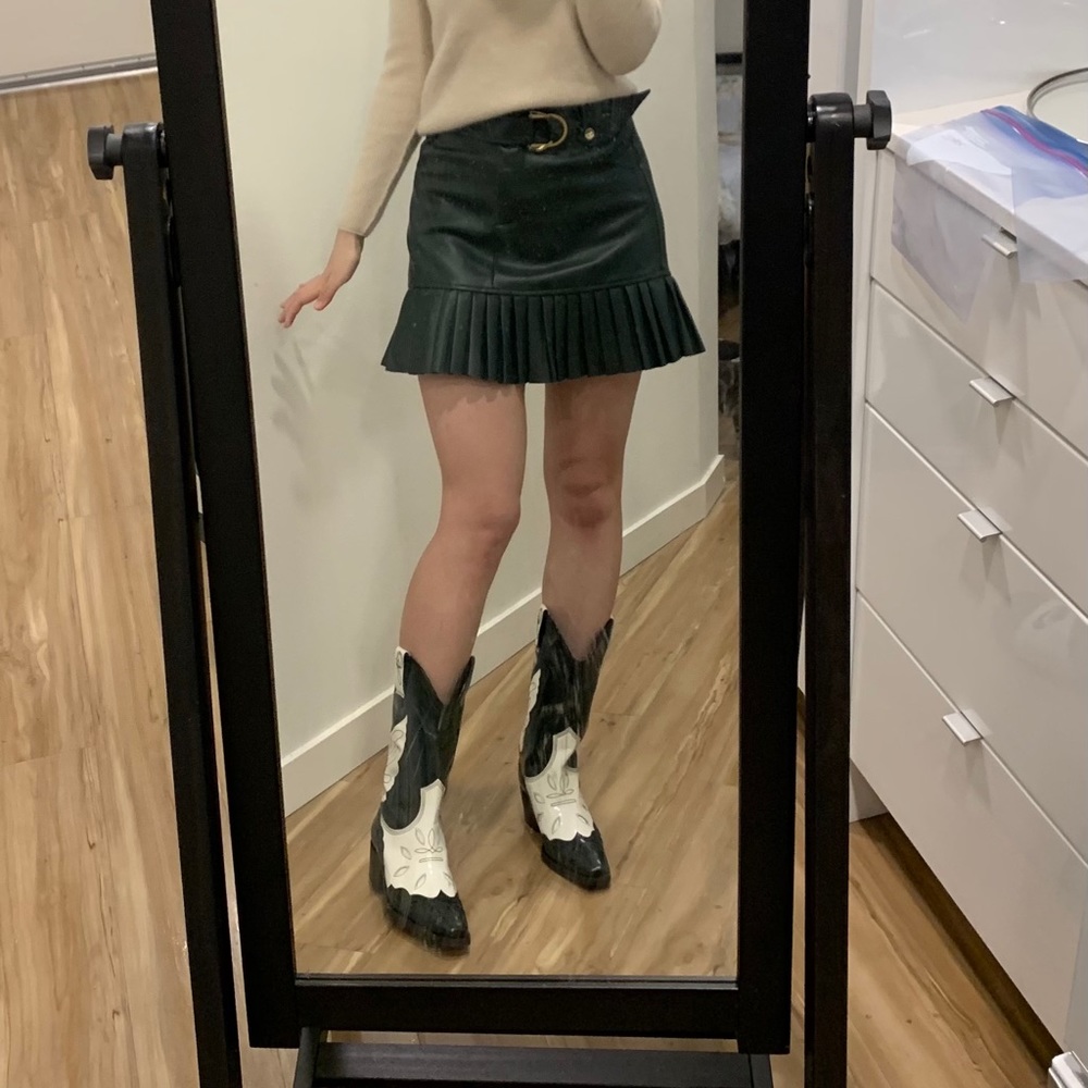 Zara leather skirt